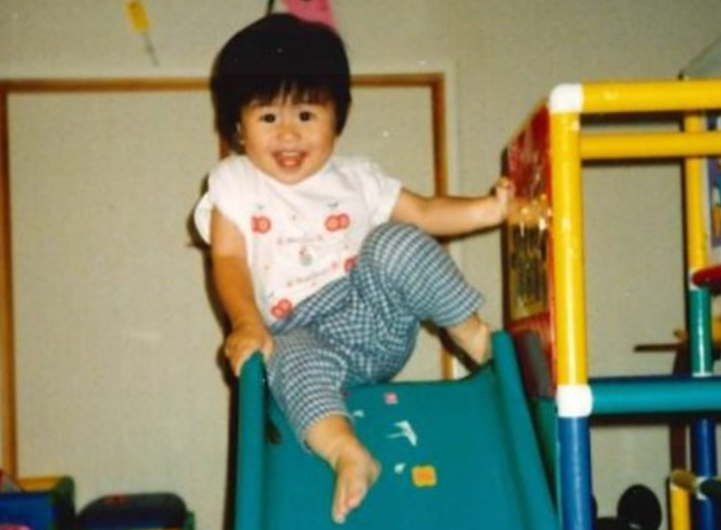 一歳頃の志田千陽選手